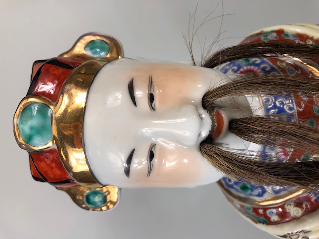 Antique Chinese ceramics, being a trio of large 19th century Famille Rose Immortals, Luk Sau Fuk. - Image 5 of 81