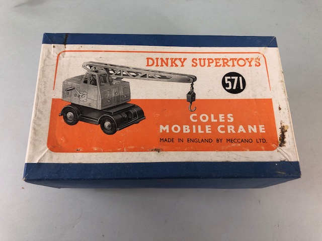 Dinky super toys 571 Coles Mobile Crane in original box - Image 7 of 8