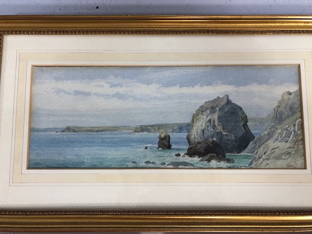 Antique paintings, Three water colours of French landscapes, one signed Antibes , C M Hann, all in - Image 4 of 6