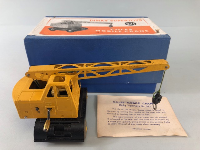 Dinky super toys 571 Coles Mobile Crane in original box
