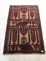 Baulchi style rug, approx 134cm x 89cm
