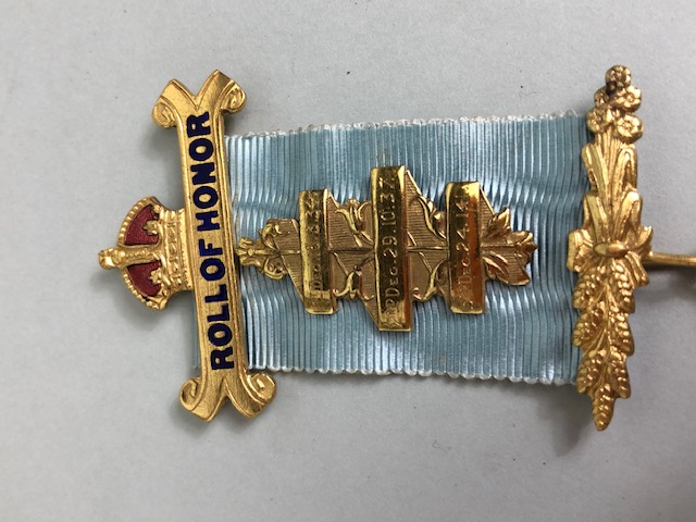 Masonic Medal with Blue enamel detailing on 9ct Gold with ribbon and clasp for the Royal Order of - Image 4 of 18