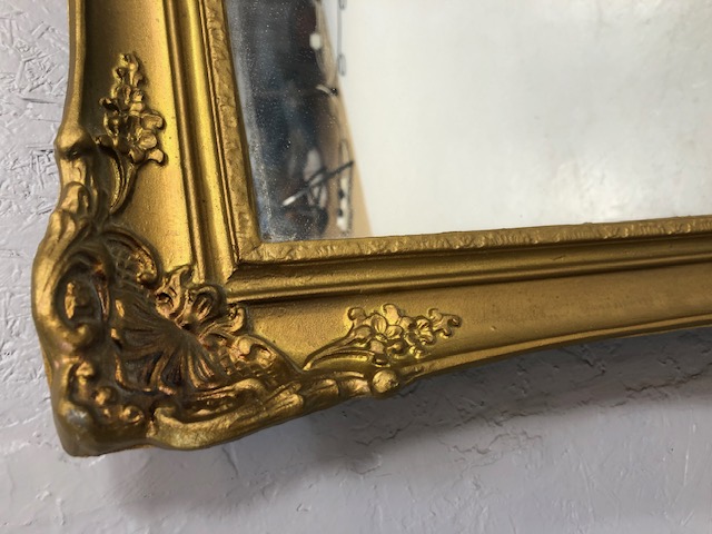 Wall Mirrors 3 modern wall mirrors 2 in decorative gilt finish frames approximately 79 x 54 and 33 x - Image 6 of 7