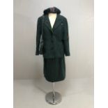 Military Home Front interest, 1940s pattern women's WVS uniform comprising of jacket badged for