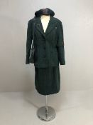 Military Home Front interest, 1940s pattern women's WVS uniform comprising of jacket badged for