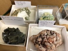 Minerals, Geological interest, collection of mineral specimens from Devon ,Cornwall and world wide