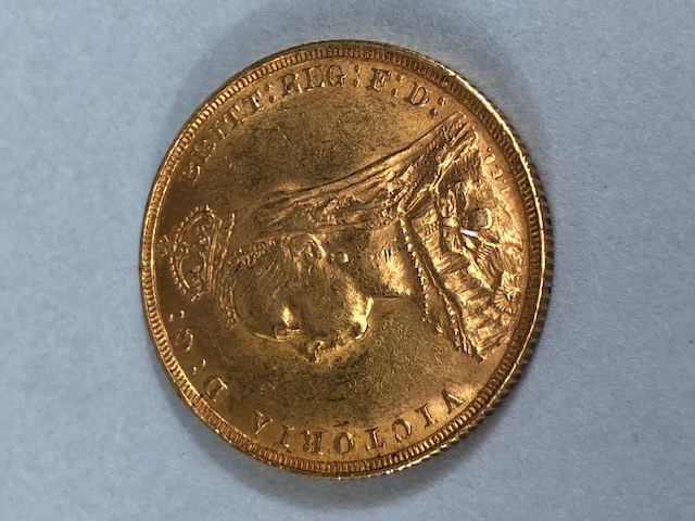 Gold sovereign, Victoria 1892 full gold Sovereign - Image 2 of 3