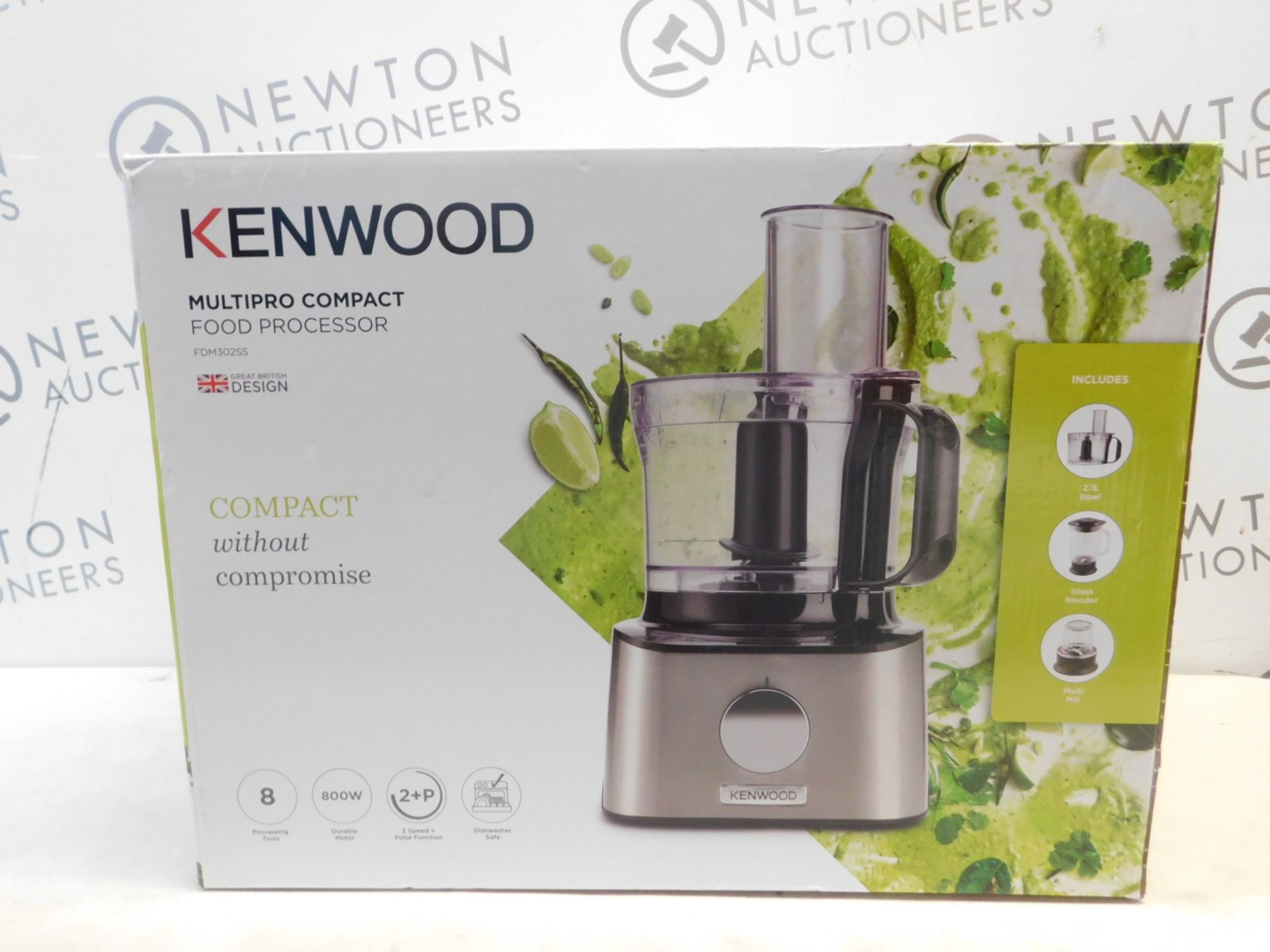 1 BOXED KENWOOD FDM302SS 800W 2.1L MULTI-PRO COMPACT FOOD PROCESSOR RRP Â£129.99