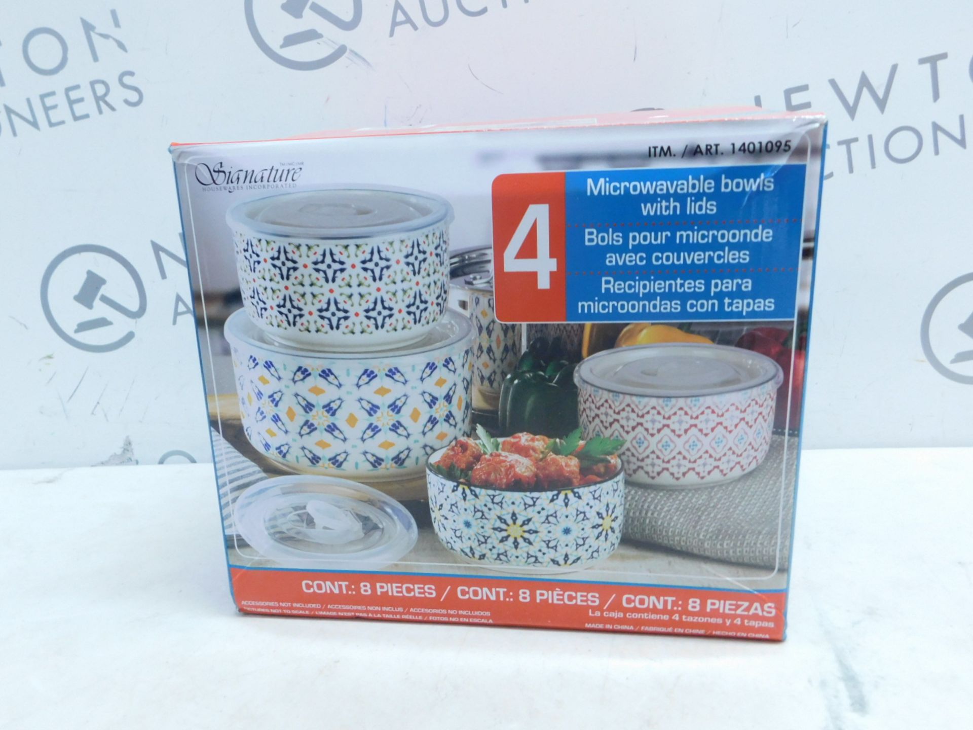 1 BOXED SIGNATURE ASSORTED STONEWARE BOWLS WITH LIDS RRP Â£29