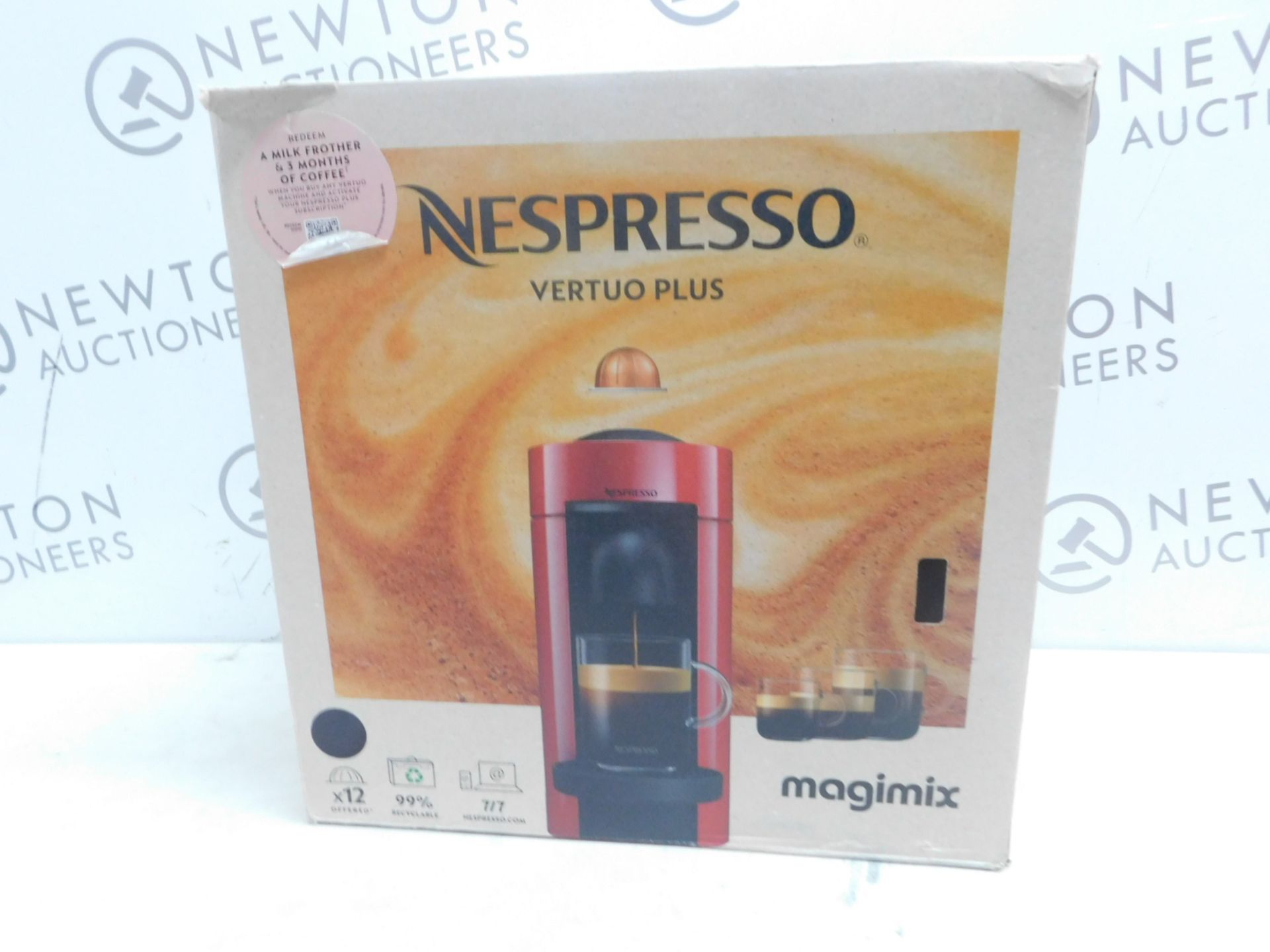 1 BOXED NESPRESSO VERTUO PLUS 11399 COFFEE MACHINE BY MAGIMIX RRP Â£129