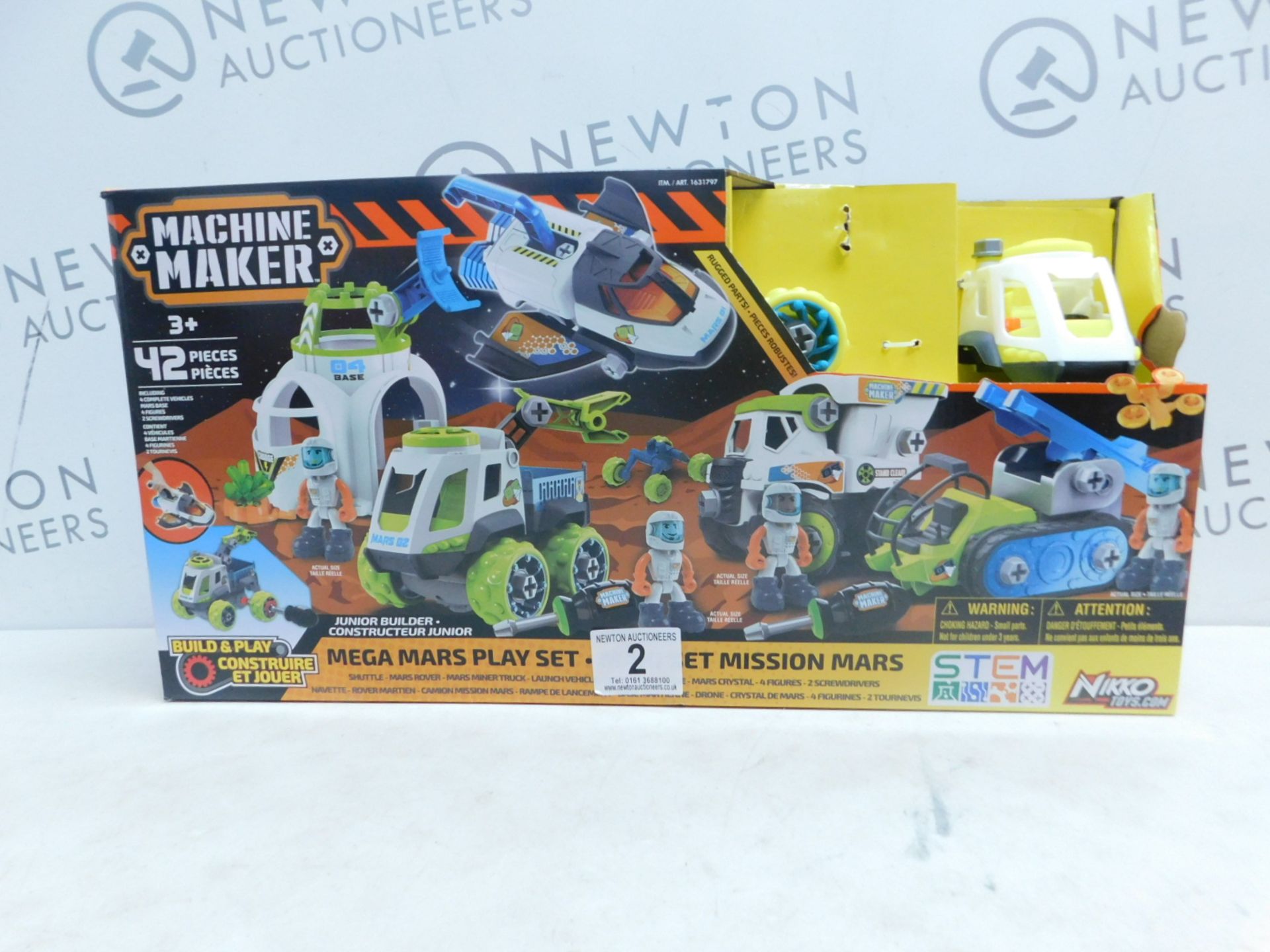 1 BOXED MACHINE MAKER 39 PIECE CONSTRUCTION SET JUNIOR BUILDERS MEGA CITY SERVICE TEAM (3+ YEARS)