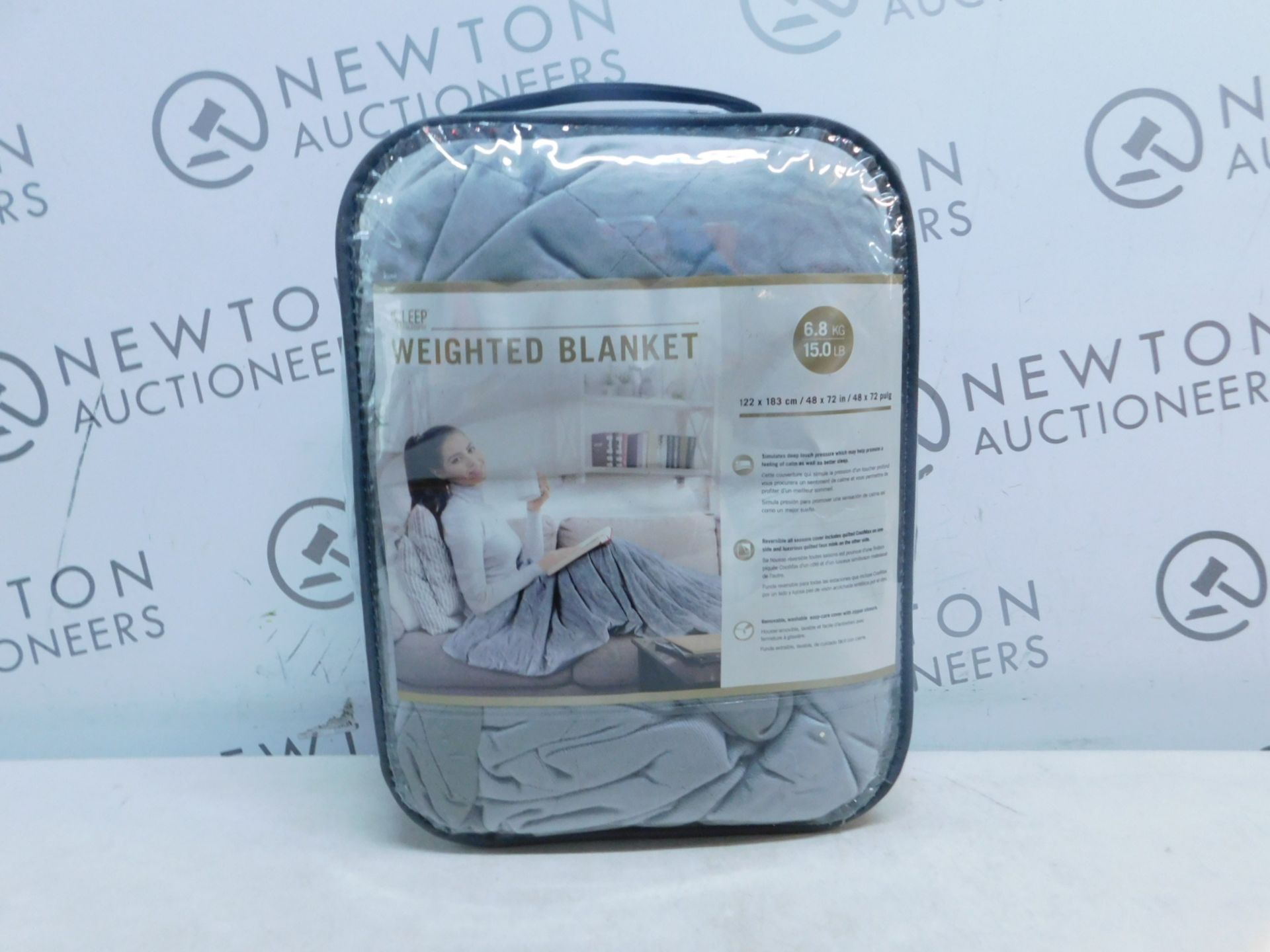 1 BAGGED SLEEP PHILOSOPHY REVERSIBLE GREY WEIGHTED BLANKET RRP Â£79.99