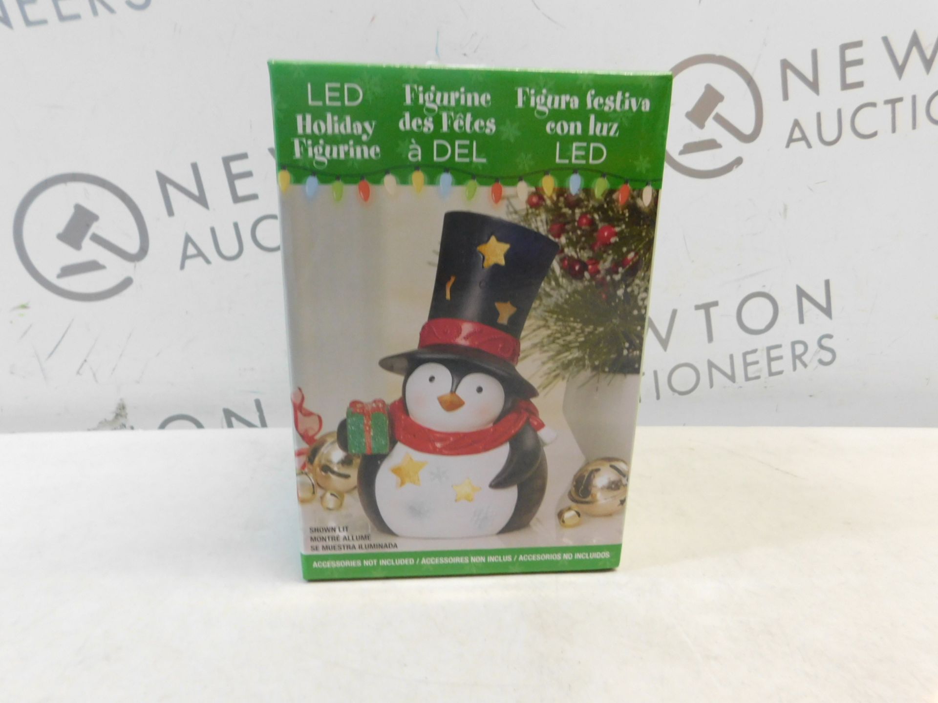 1 BOXED LED HOLIDAY FIGURINE RRP Â£12.99