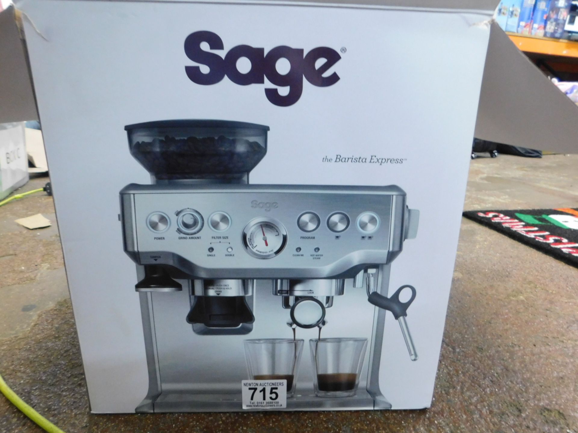 1 BOXED SAGE BARISTA PRO BEAN TO CUP COFFEE MACHINE SES878BST RRP Â£749