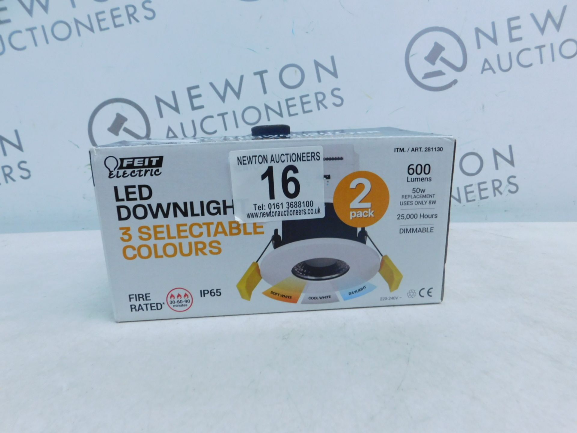 1 BOXED FEIT ELECTRIC 1-PACK LED FIRE-RATED DOWNLIGHT WITH 3-COLOUR TEMPERATURES RRP Â£29