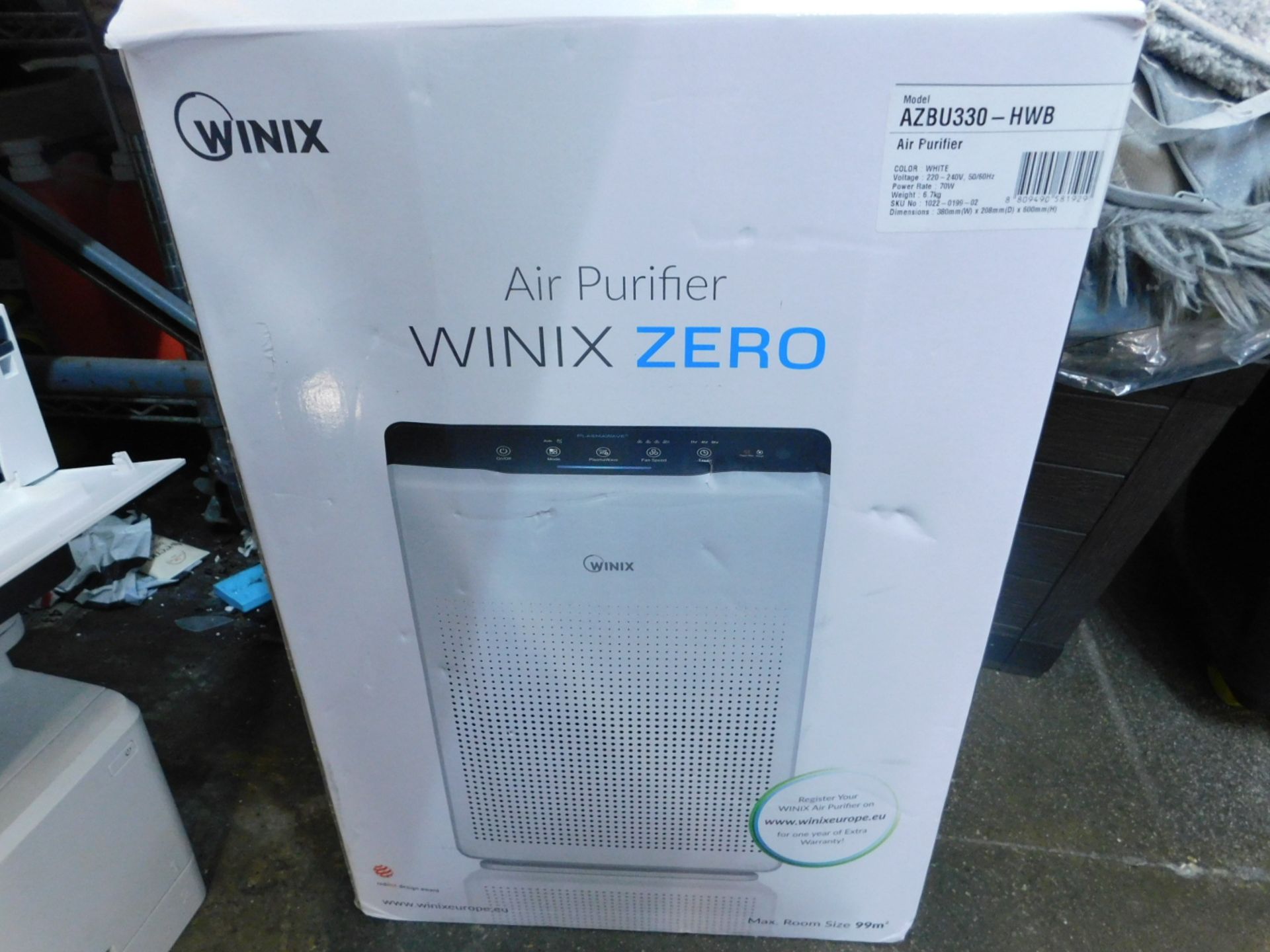 1 BOXED WINIX ZERO AIR PURIFIER WITH 4 STAGE FILTRATION RRP Â£259