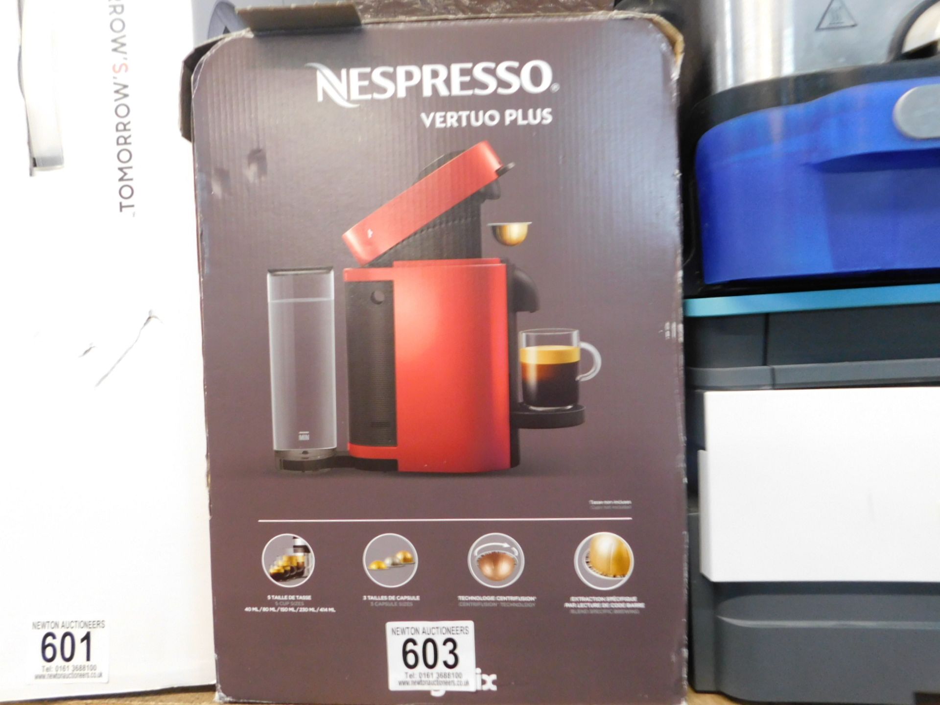 1 BOXED NESPRESSO VERTUO PLUS 11399 COFFEE MACHINE BY MAGIMIX RRP Â£129