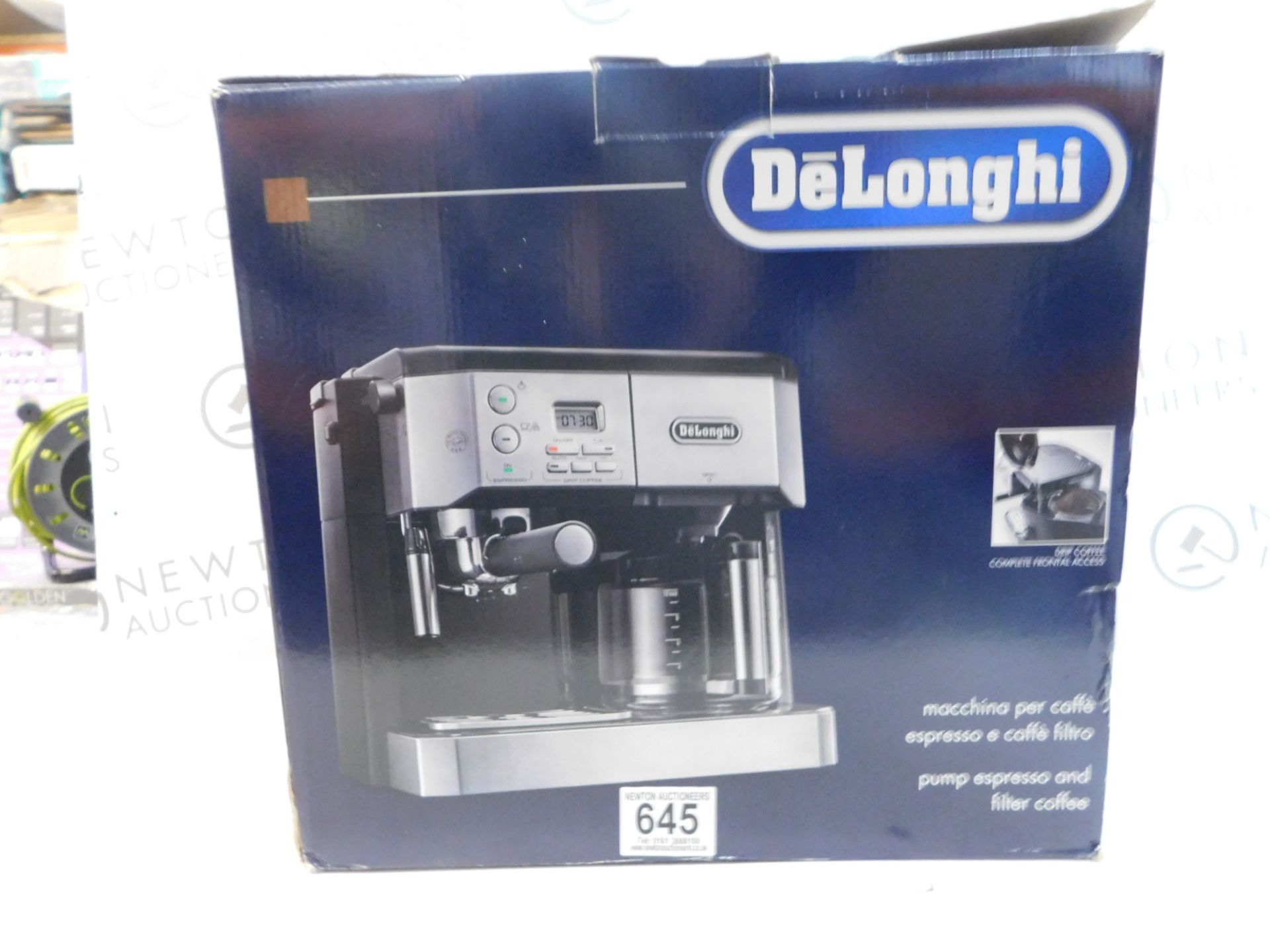 1 BOXED DELONGHI COMBI BCO431.S FILTER COFFEE MACHINE RRP Â£299