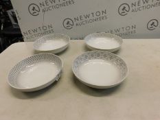4 OVER AND BACK STOMEWARE BOWLS RRP Â£29.99