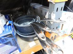 1 STARFRIT THE ROCK 10 PIECE (APPROX) COOKWARE PAN SET RRP Â£149.99