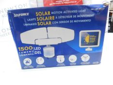 1 BOXED SUNFORCE 150 LED TRIPLE HEAD SOLAR MOTION ACTIVATED LIGHT RRP Â£119.99