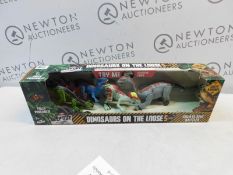 1 PACK OF 4 POSEABLE DINOSAUR ACTION SET RRP Â£29.99