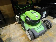 1 GREENWORKS 48V CORDLESS 46CM SELF PROPELLED LAWN MOWER RRP Â£429.99