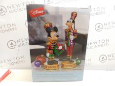 1 BOXED DISNEY 15.1 INCHES (38.5CM) CHRISTMAS MICKEY & GOOFY NUTCRACKERS RRP Â£99