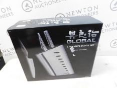 1 BOXED GLOBAL 6 PIECE KNIFE BLOCK SET G525B RRP Â£399