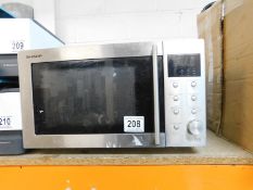 1 SHARP R-28STM 23 LITRE STAINLESS STEEL MICROWAVE OVEN RRP Â£179.99 (HEAVILY USED)