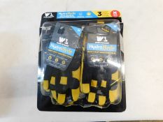 1 SET OF 2 PAIRS OF WELLS LAMONT PREMIUM WORK GLOVES SIZE M RRP Â£24.99