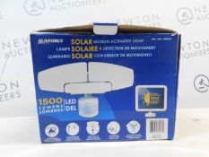 1 BOXED SUNFORCE 150 LED TRIPLE HEAD SOLAR MOTION ACTIVATED LIGHT RRP Â£119.99
