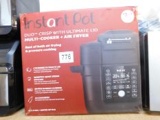 1 BOXED INSTANT POT GOURMET CRISP ULTIMATE 13-IN-1 PRESSURE COOKER & AIR FRYER, 6.2L RRP Â£249