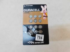 1 PACKED DURACELL CR2032 LITHIUM COIN RING SIZE LONG BATTERY PACK RRP Â£19