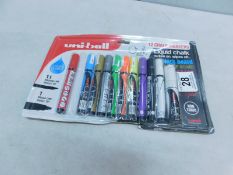 1 PACK OF UNIBALL LIQUID CHALK MARKERS RRP Â£29.99