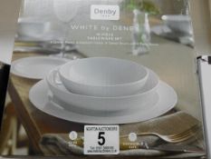 1 BOXED DENBY WHITE TABLEWARE SET RRP Â£179.99