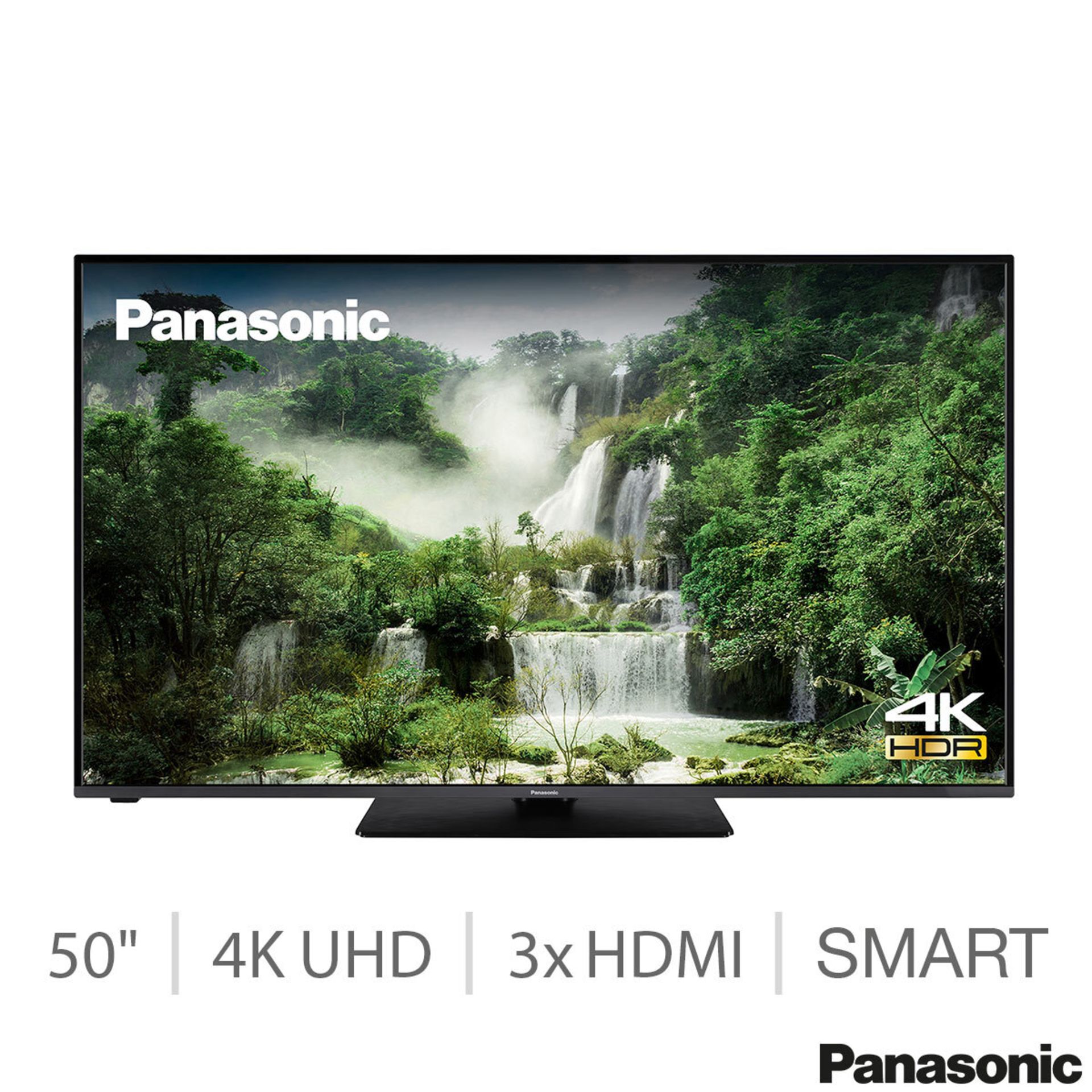 1 BOXED PANASONIC 50LX600BZ 50 INCH 4K ULTRA HD SMART TV WITH REMOTE RRP Â£399 (WORKING, NO STAND)