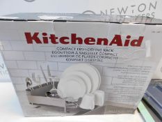 1 BOXED KITCHENAID COMPACT DISH RACK WITH STAINLESS STEEL PANEL RRP Â£39