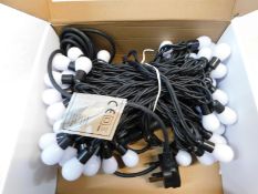 1 BOXED LIGHTS4YOU 52FT (16M) 80 LARGE BULBS LED COLOUR CHANGING OUTDOOR STRING LIGHTS RRP Â£69