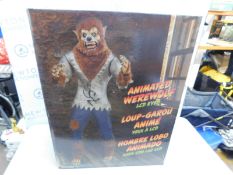 1 BOXED HALLOWEEN 6FT 2 INCHES (1.9M) ANIMATED WEREWOLF WITH LCD EYES & MOVING MOUTH RRP Â£199