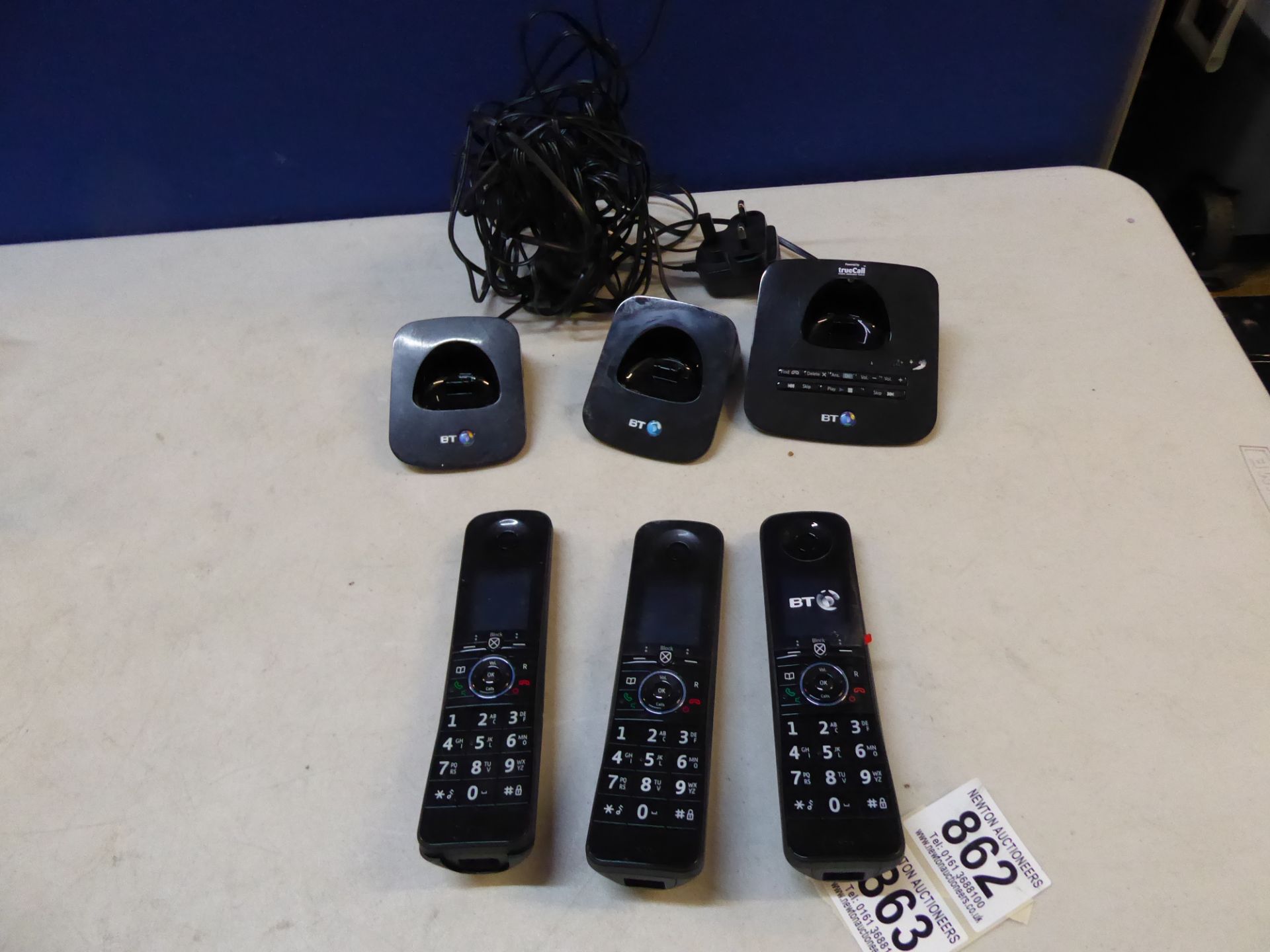 1 BT PREMIUM TRIO CORDLESS PHONE SET RRP Â£119.99