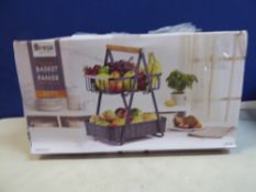 1 BOXED MESA INSPIRED LIVING SET OF 2 PROVENCE STACKING STORAGE BASKETS RRP Â£39.99