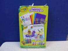 1 BOXED CRAYOLA 98 PIECE (APPROX) ULTIMATE COLOURING SET RRP Â£29.99
