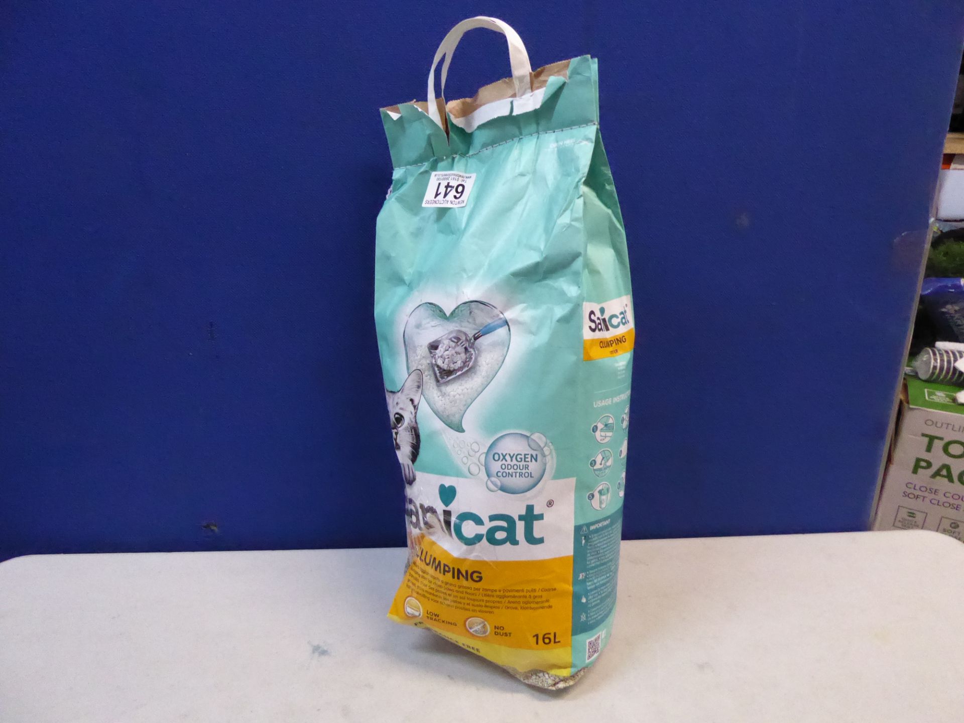 1 BAG OF SANICAT CLUMPING UNSCENTED 16L APPROX CAT LITTER RRP Â£19.99