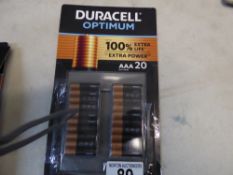 1 PACK OF DURACEL AA BATTERIES RRP Â£24.99