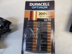 1 PACK OF DURACEL AA BATTERIES RRP Â£24.99