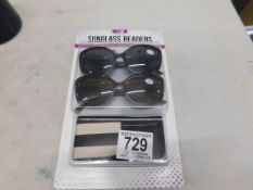 1 PACK OF SUN READER READING GLASSES IN STRENGTH +1.50 RRP Â£19.99