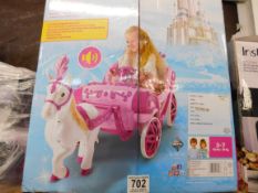 1 BOXED DISNEY PRINCESS CARRIAGE ELECTRIC RIDE ON RRP Â£199