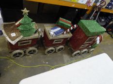 1 3 PIECE INDOOR / OUTDOOR CHRISTMAS TRAIN SET WITH LED LIGHTS RRP Ã‚Â£399