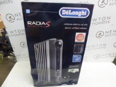 1 DELONGHI RADIA S OIL FILLED 1.5KW RADIATOR GREY RRP Â£129